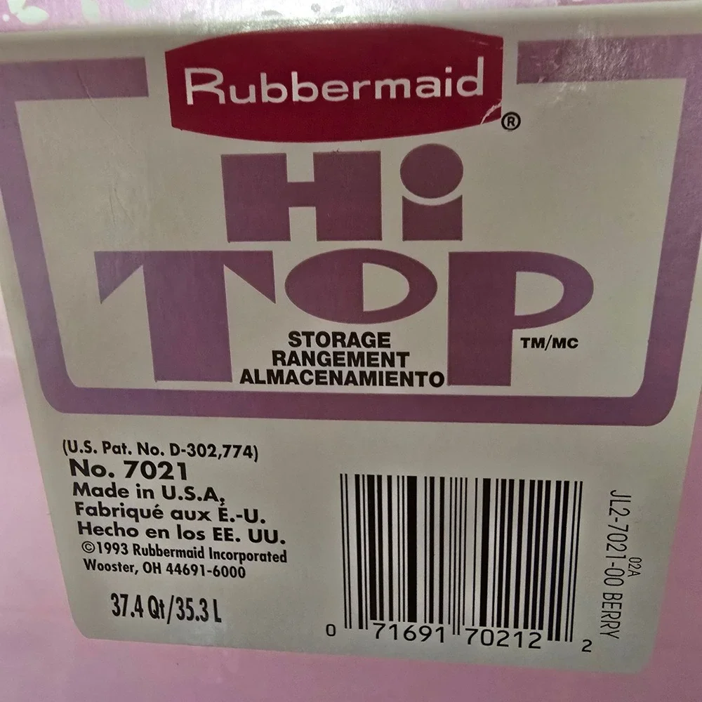 Rubbermaid vintage hi